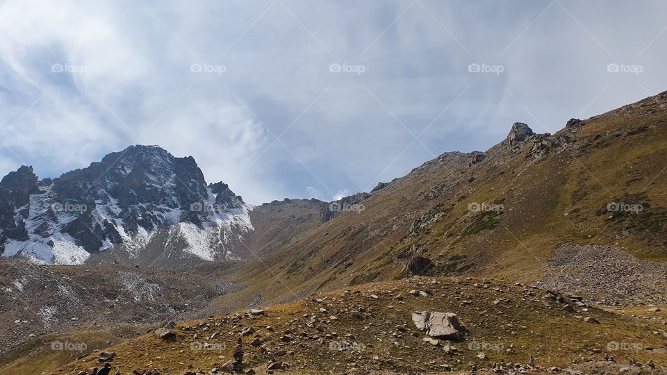 Almaty mountains peaks