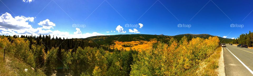 Colorado High Country Fall. Fall foliage along the Peak to Peak scenic highway in Colorado 