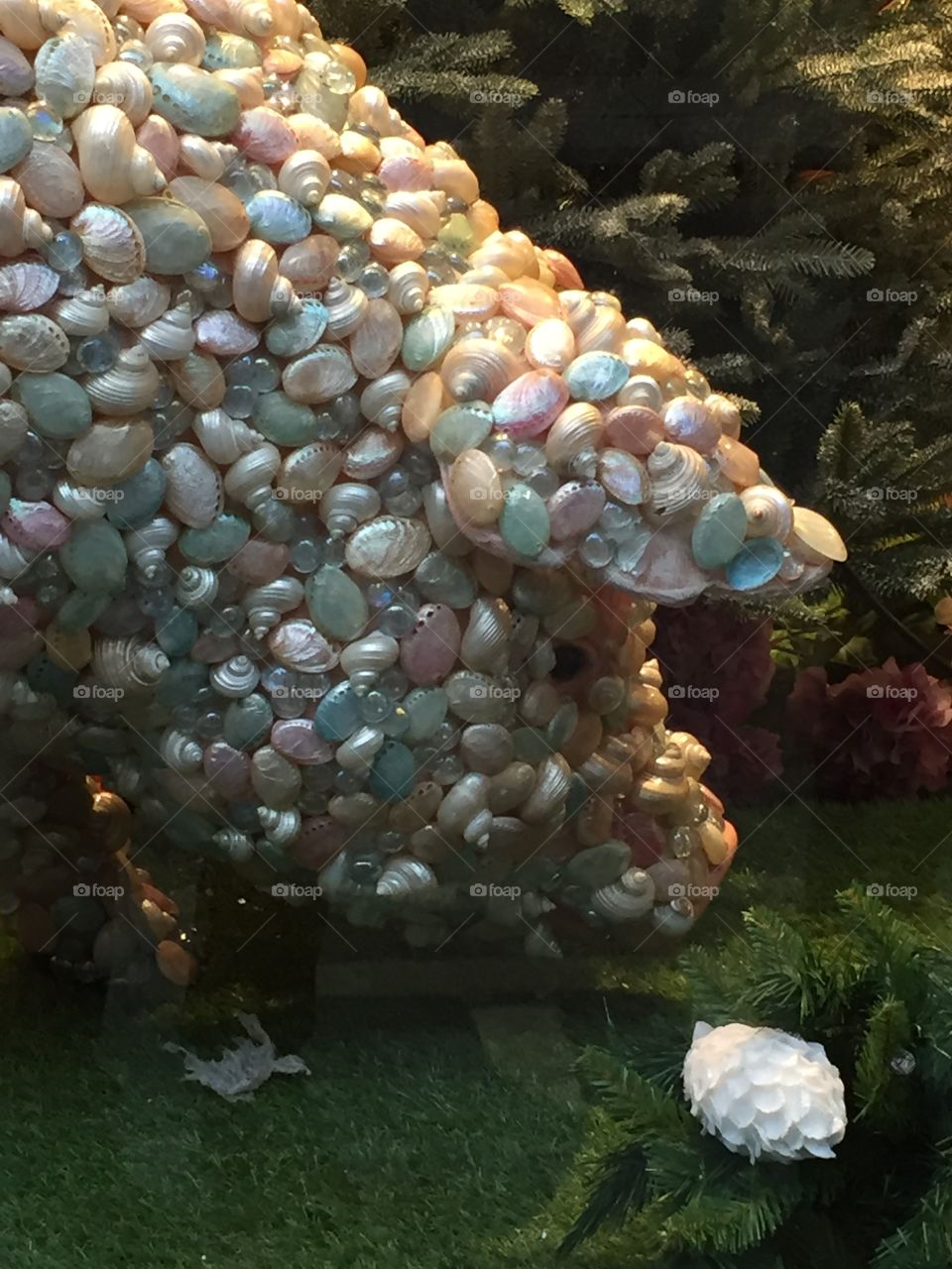 "Shellfish Pig" seen in store window in Bath -Autumn 2015