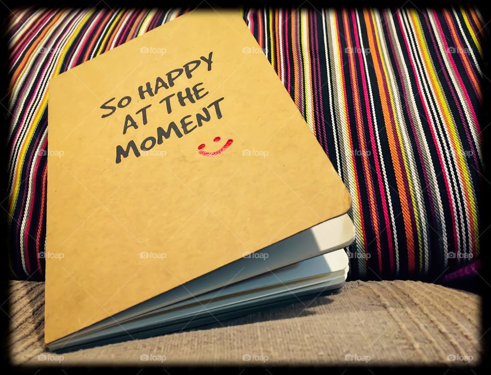 "So happy at the moment" notebook