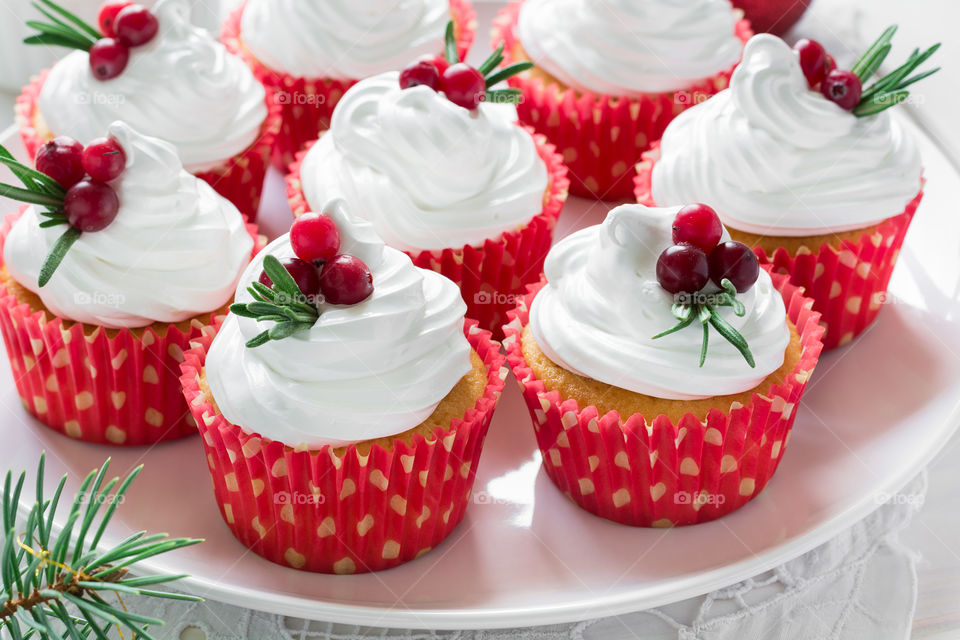 Christmas cupcakes