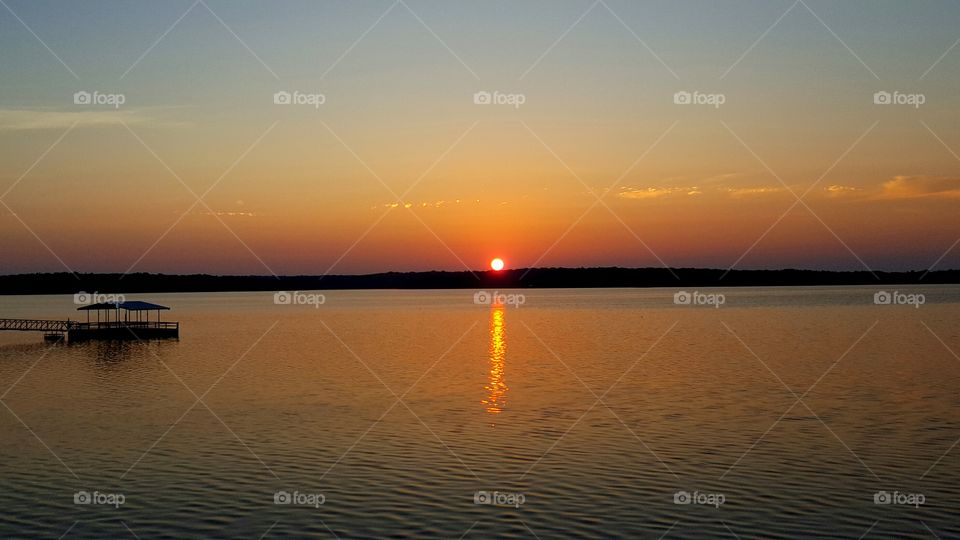 Sunrise At Lake Thunderbird Norman Oklahoma