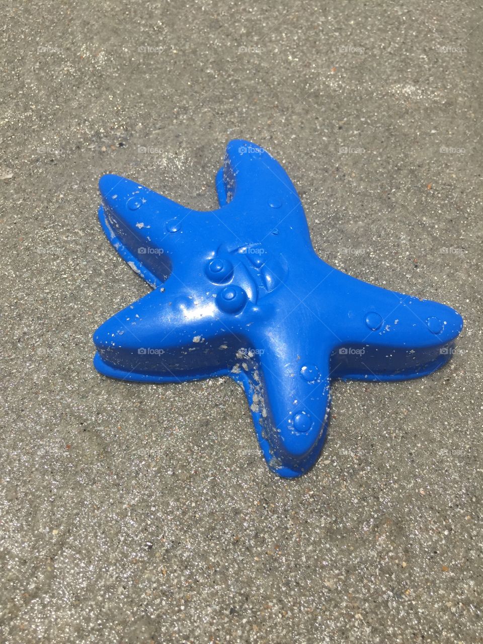 Sand toy on the beach.