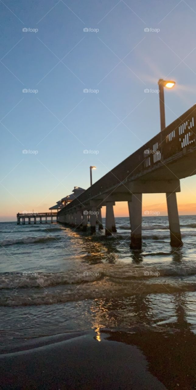 Pier sunset