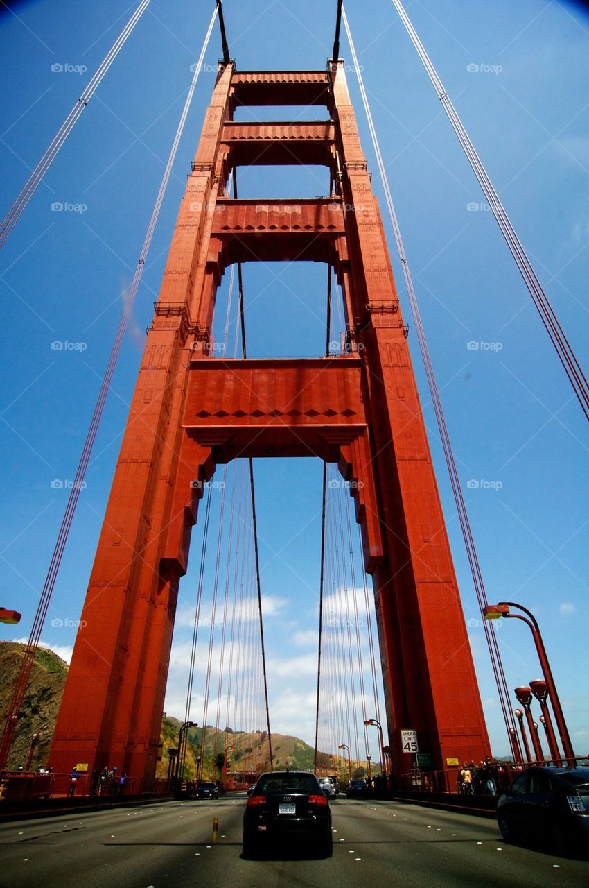 On the Golden Gate Bridge 