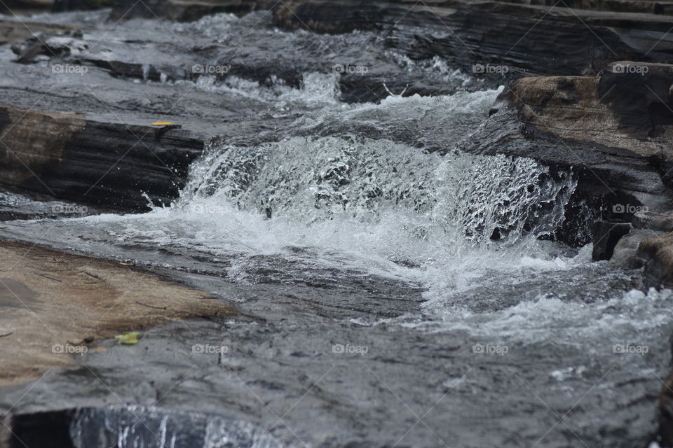 On top a Waterfall # water flows so gently so we could have a dip