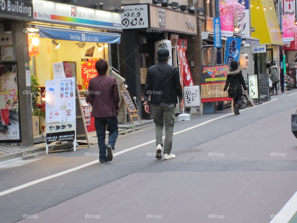 Men's Fashion, People Walking in Nakameguro, Tokyo, Japan