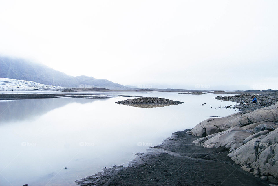 Scenic view of iceland