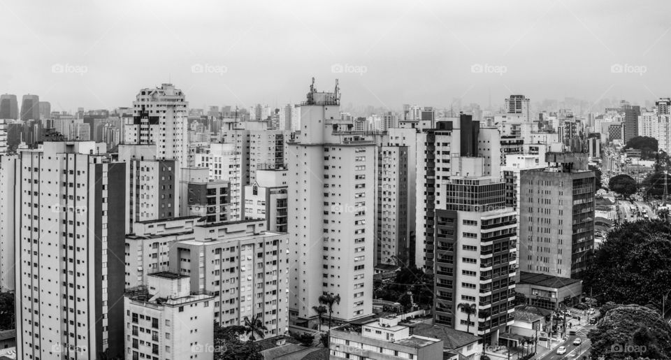 Selva de Pedra. Skyline shot from São Paulo, Brazil