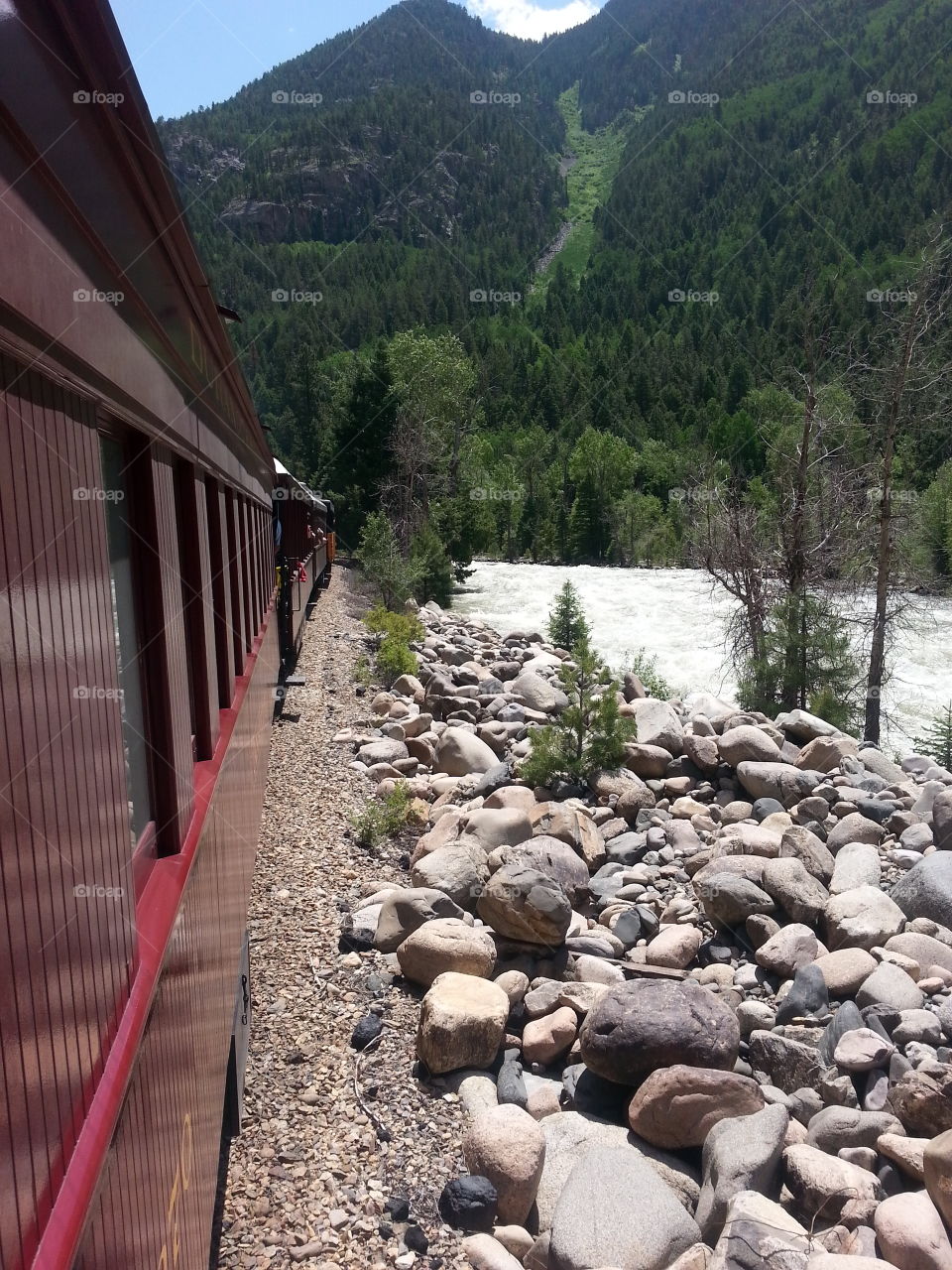 train ride through the mountains