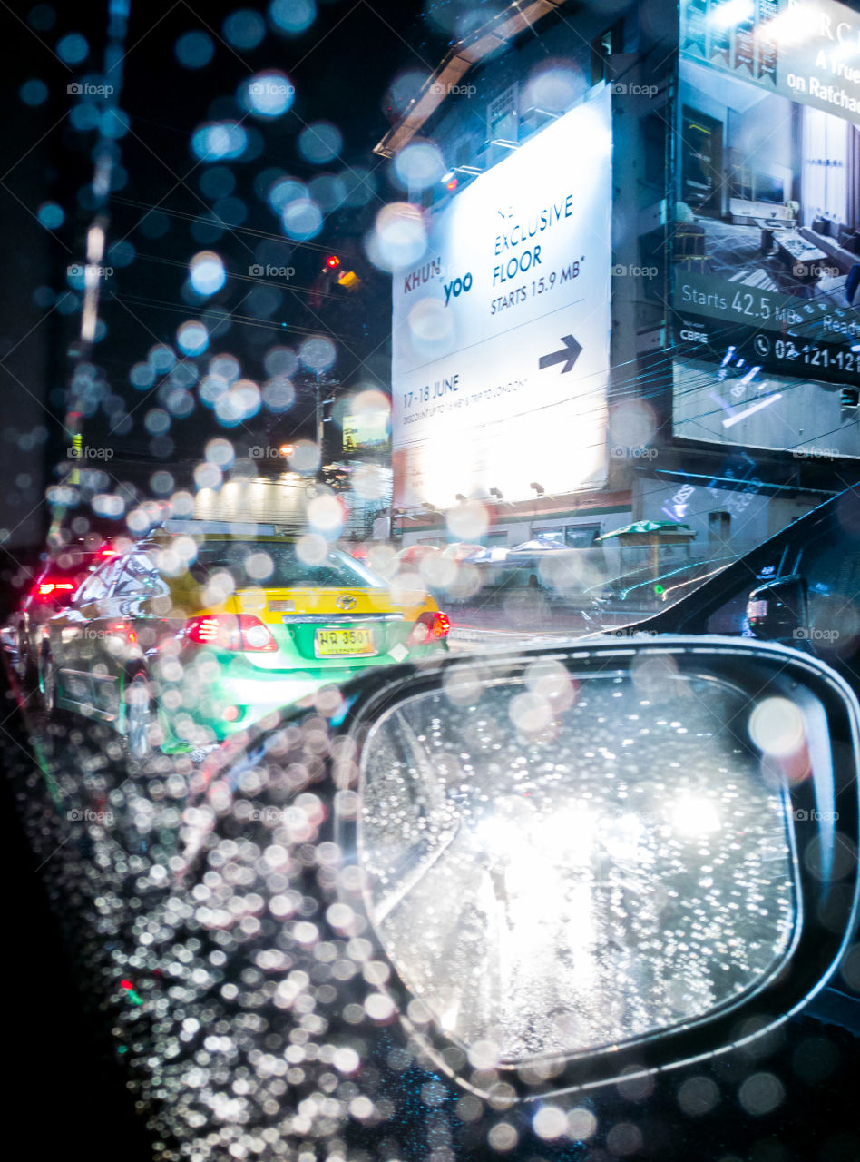 rainy day in Bangkok