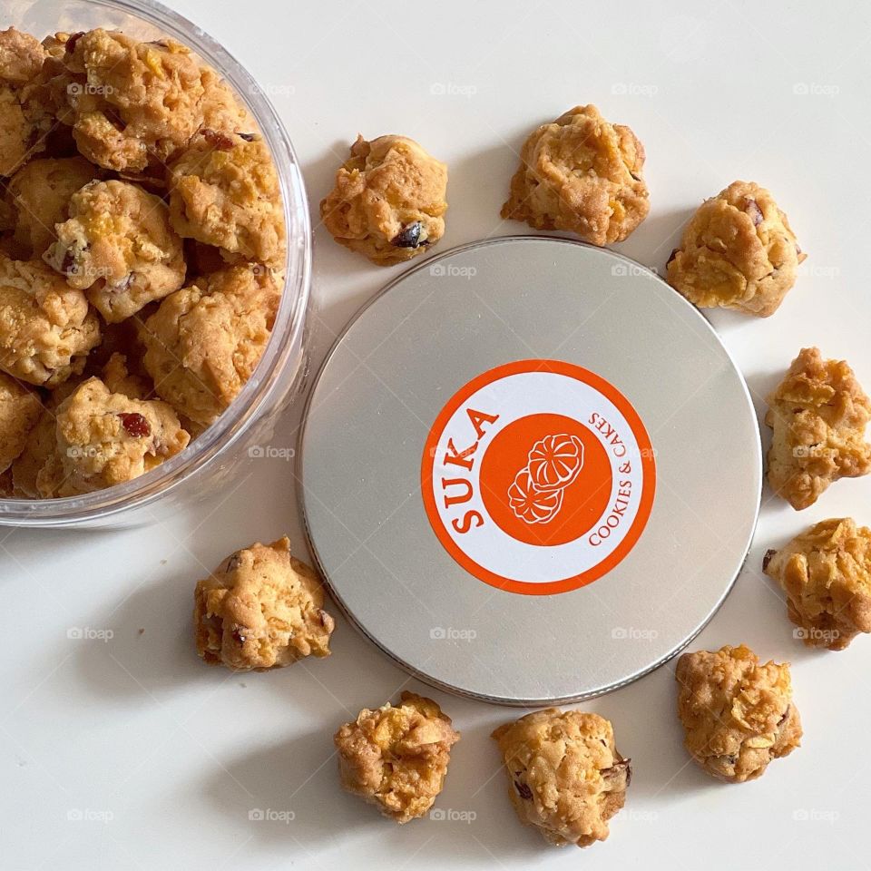 Homemade cranberry cornflakes cookies tasty flavour for kids 