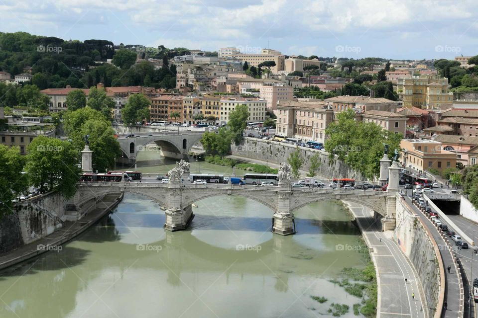 Rome river bridge