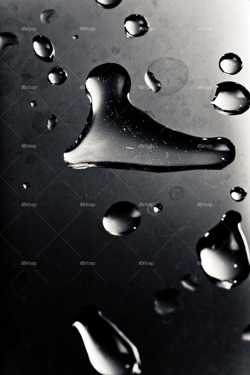 Reflected Water droplets