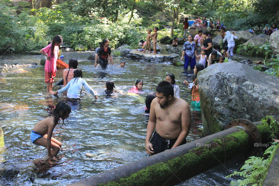 swimming pool natural river