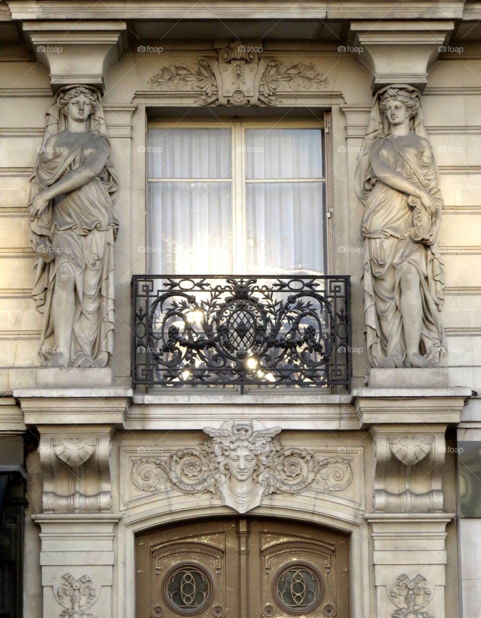 Ornate Paris window