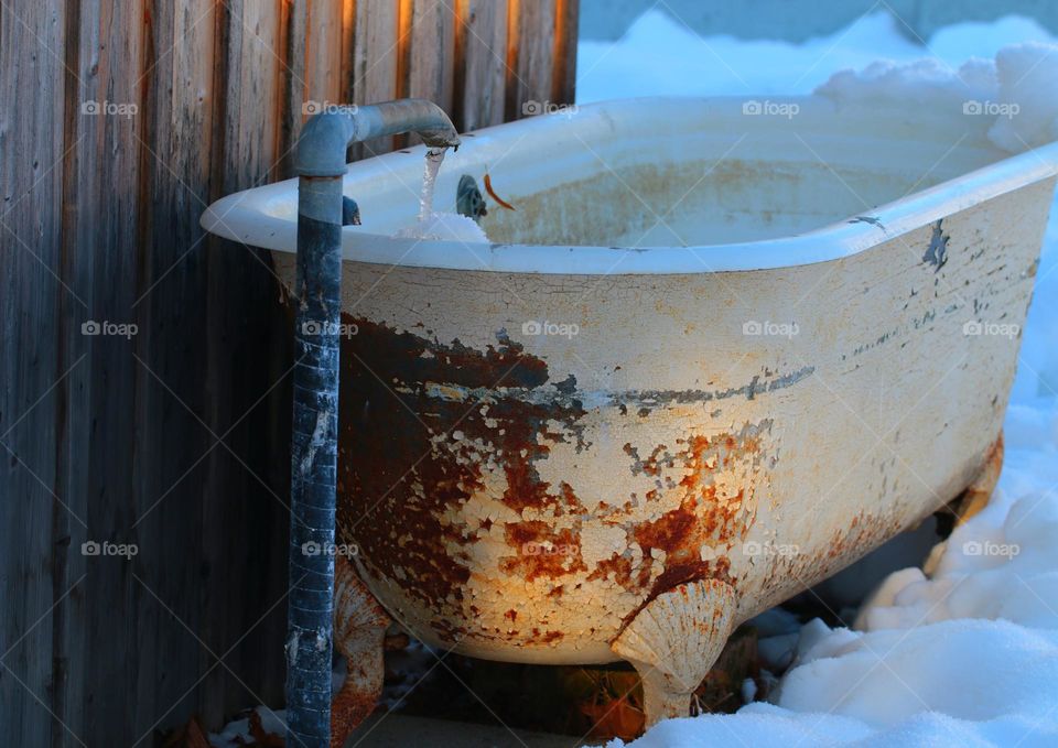Badewanne in der Natur