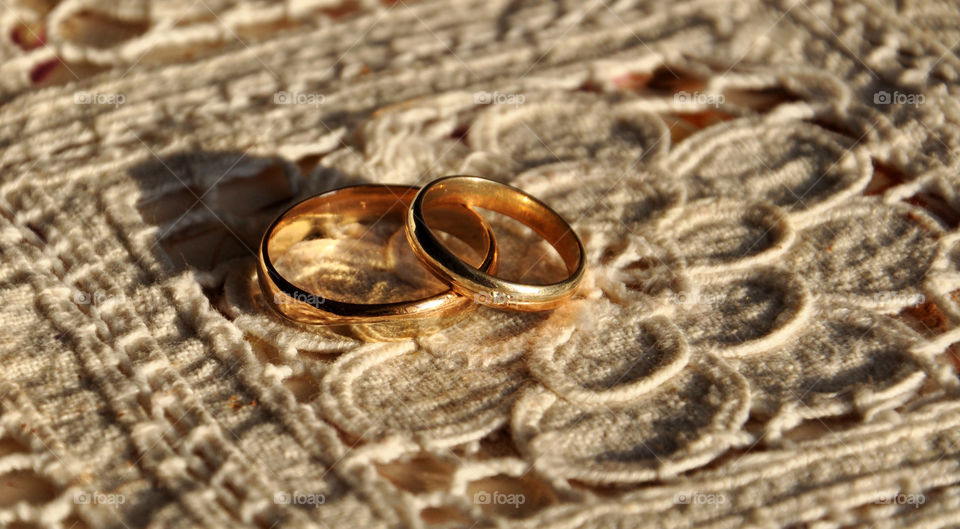 Close-up of a gold ring