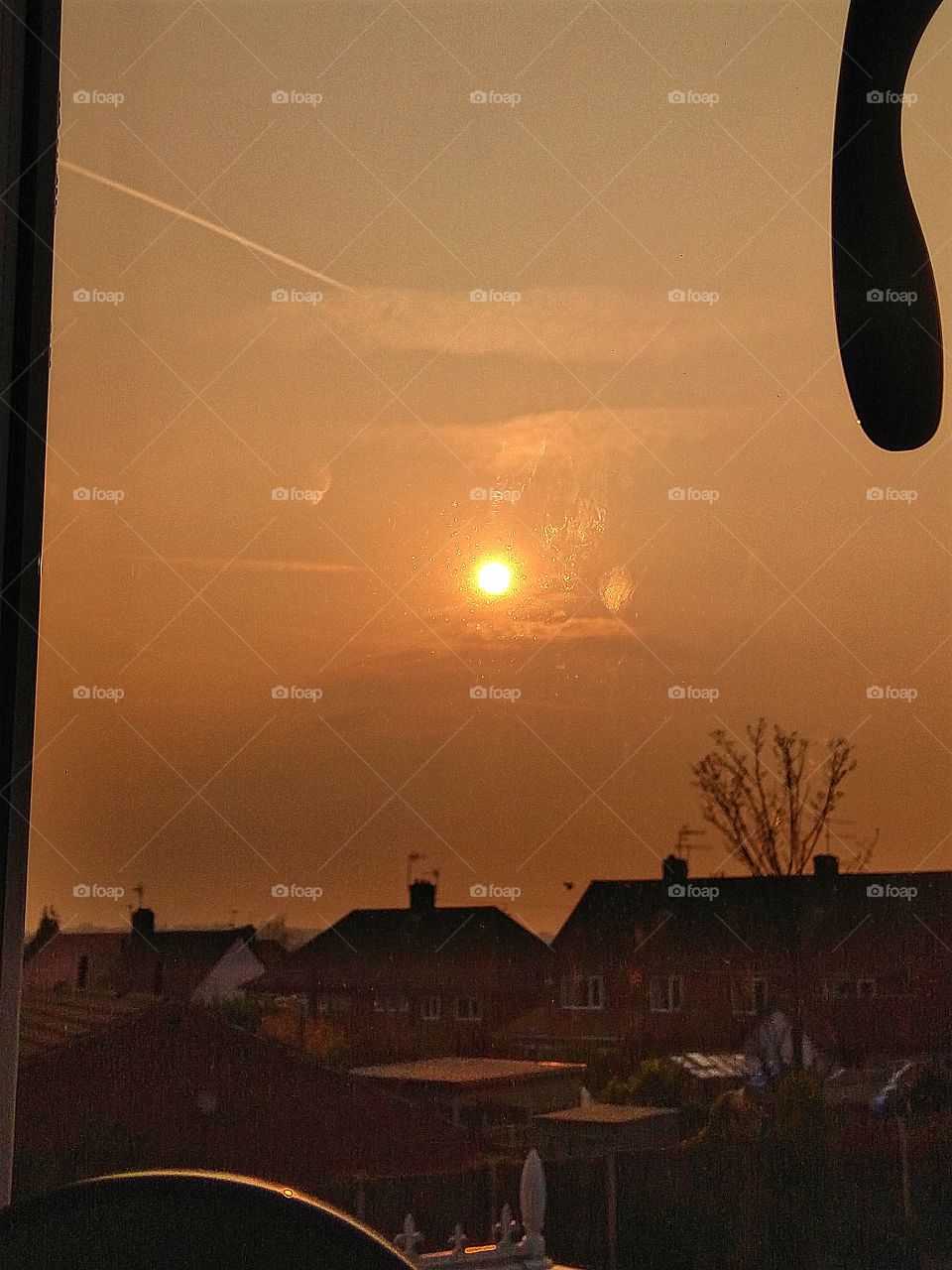 gorgeous sunset in the distance of Stapleford