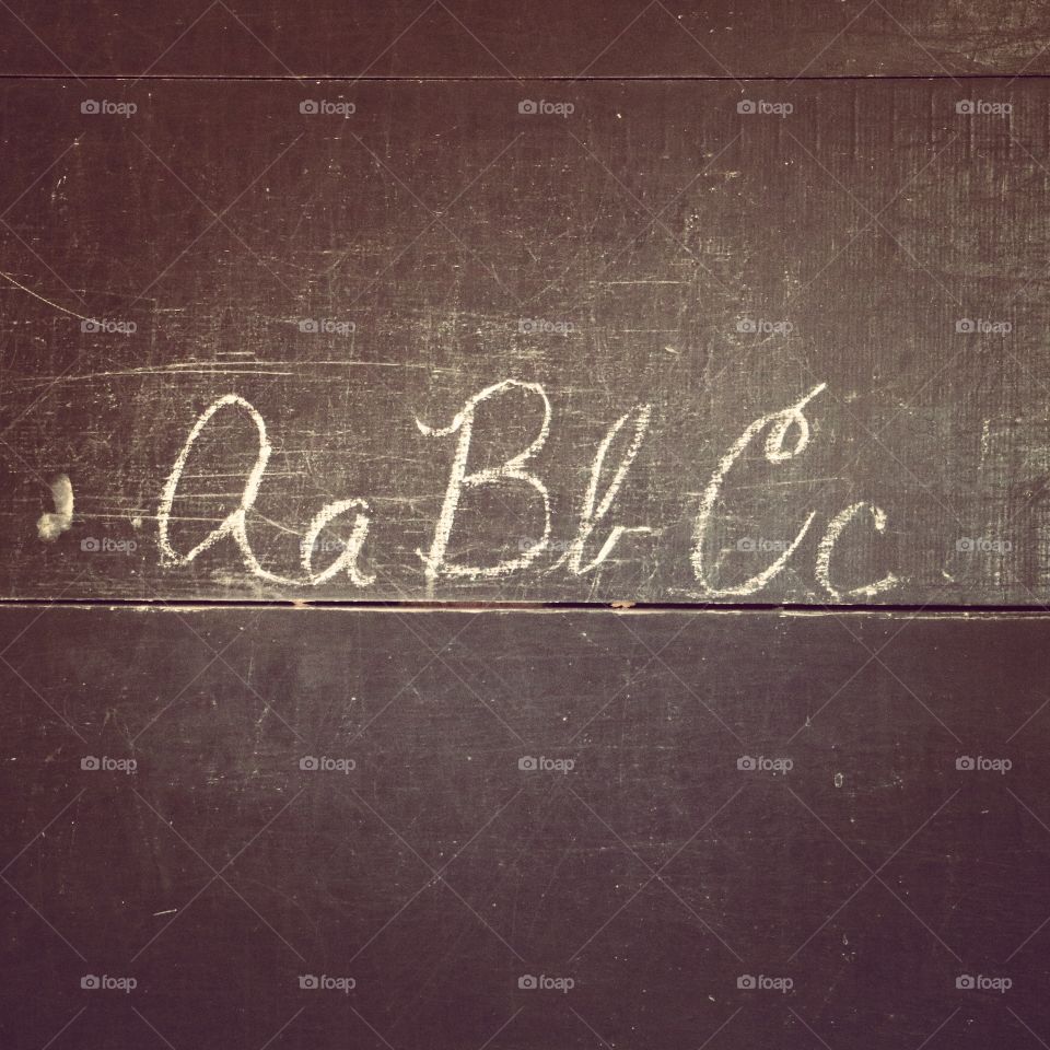 ABC chalkboard