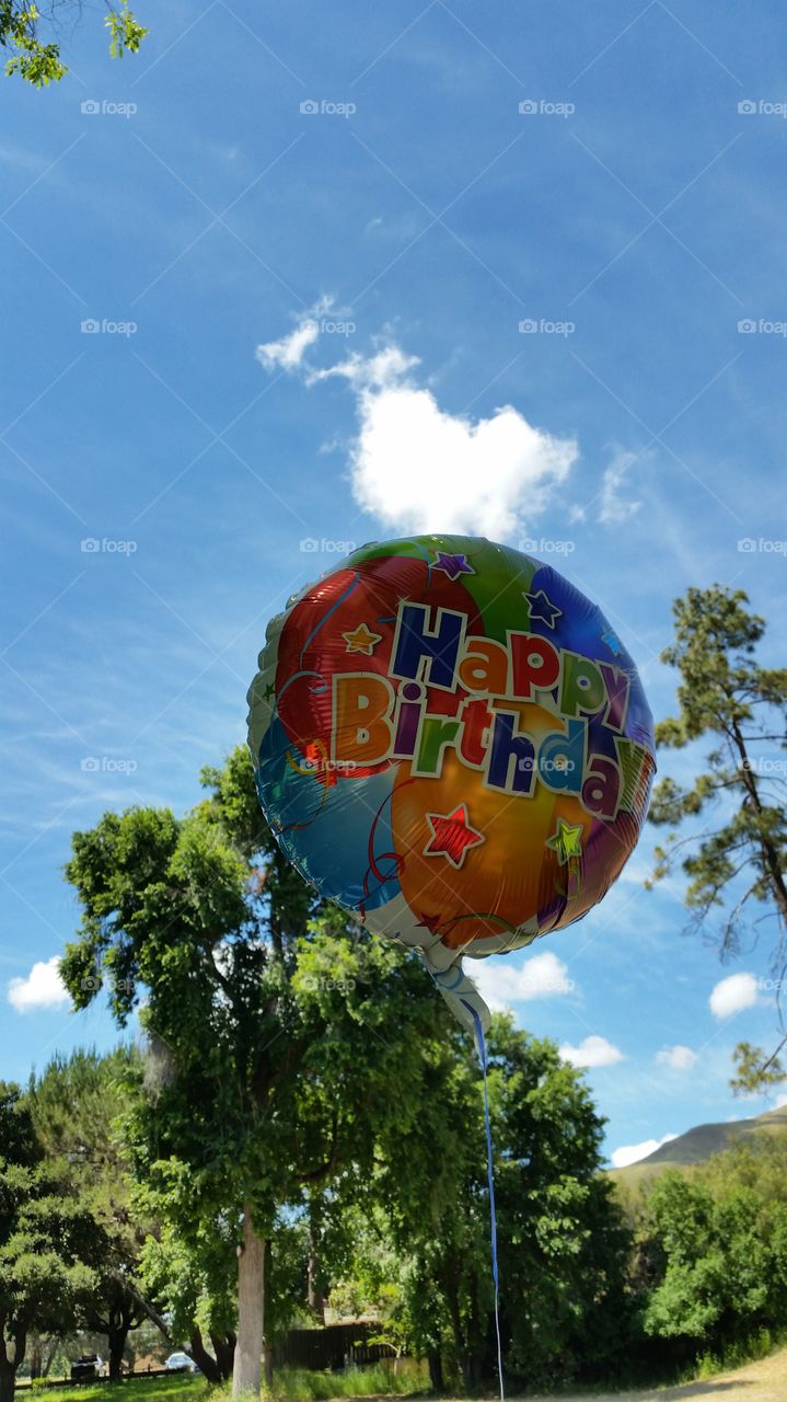 Shiney Colorful Birthday Ballon