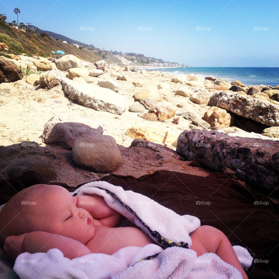 Beach naps. Latigo Beach