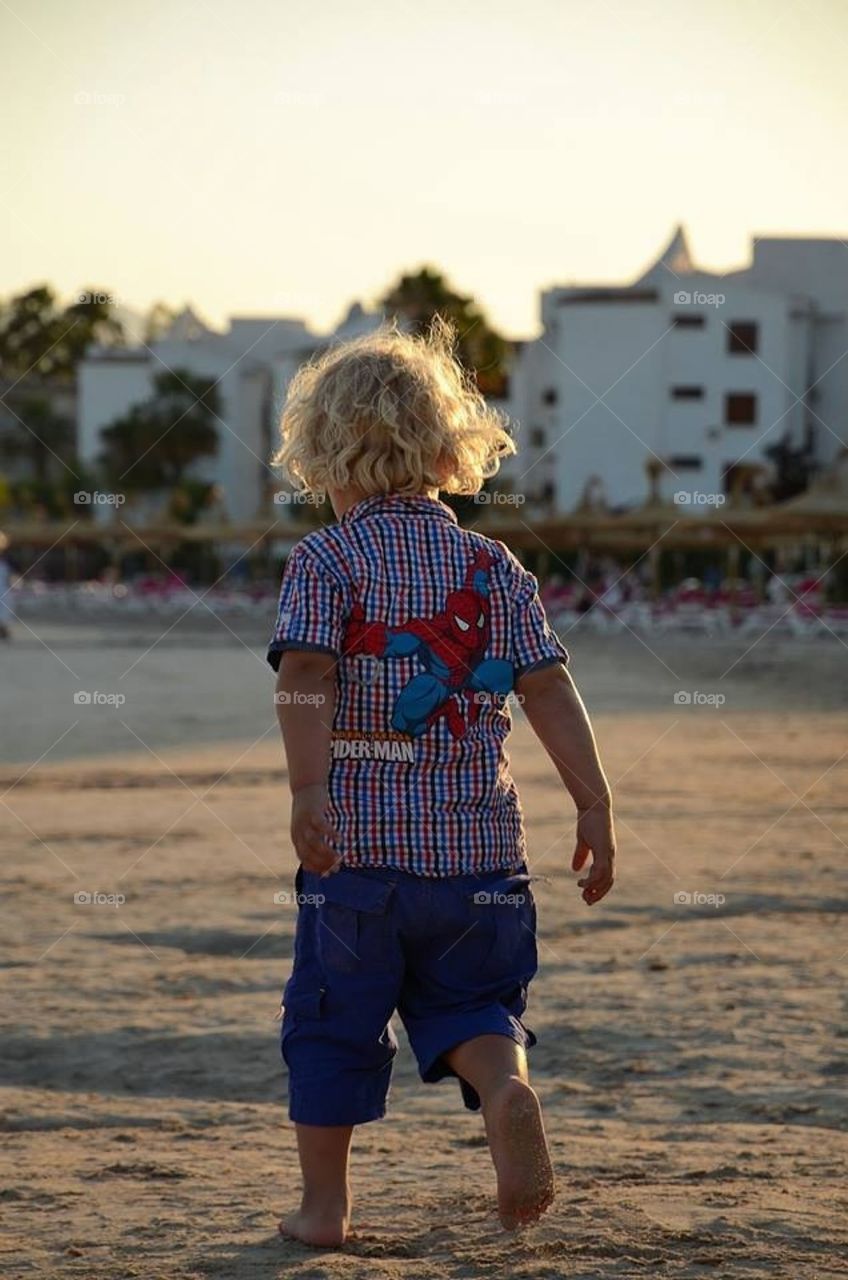 Child at the beach 