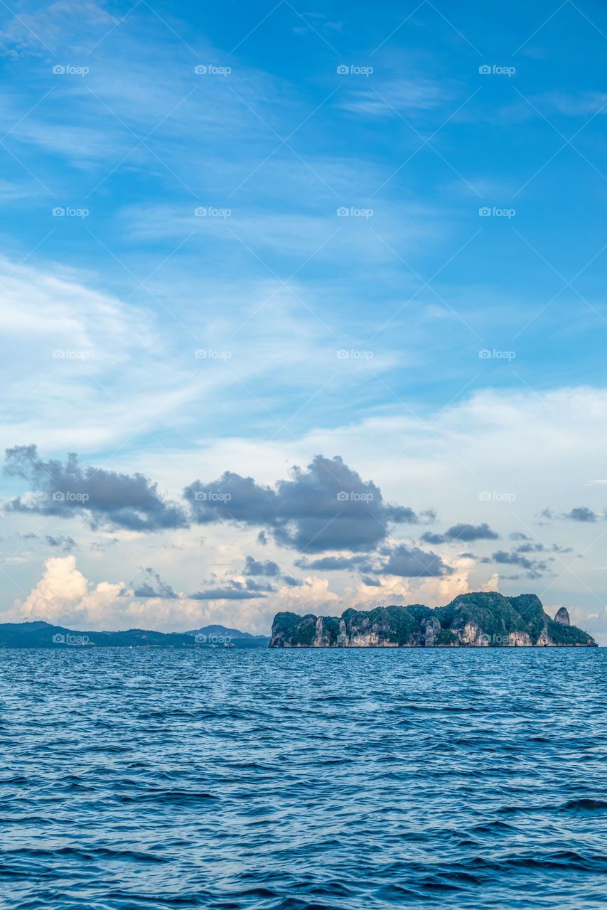 Beautiful sea scape in the southern of Thailand