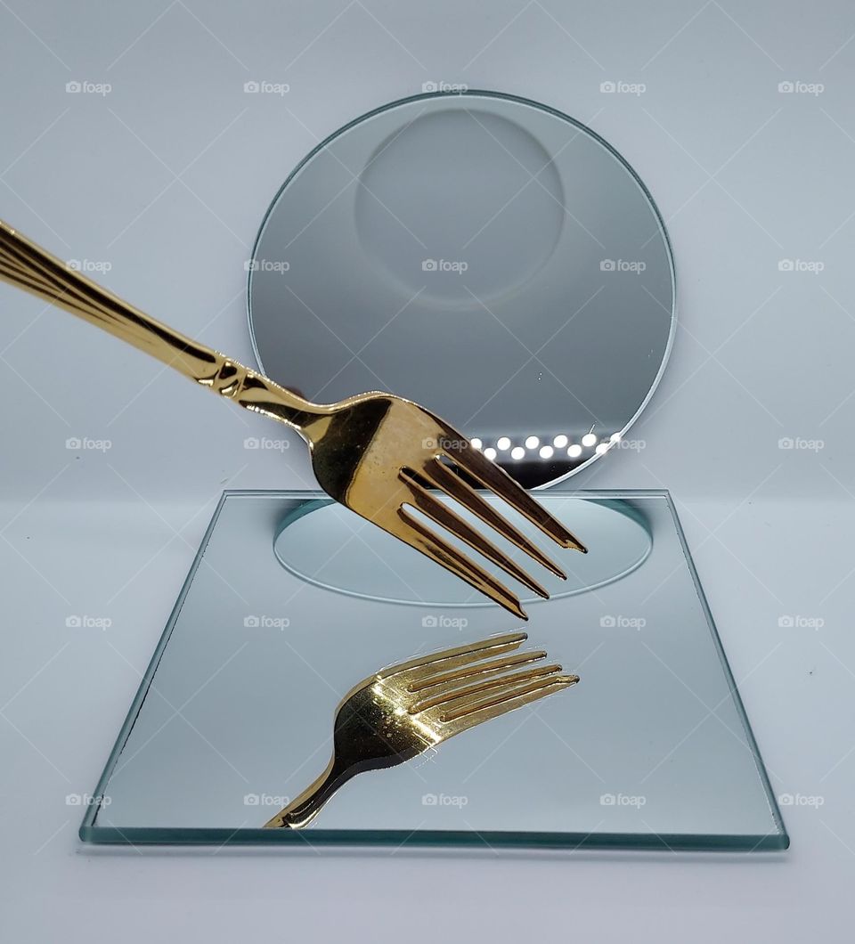 No ordinary fork, reflections of a golden fork