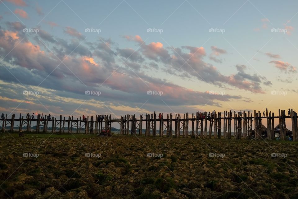 Ubein teak wood bridge