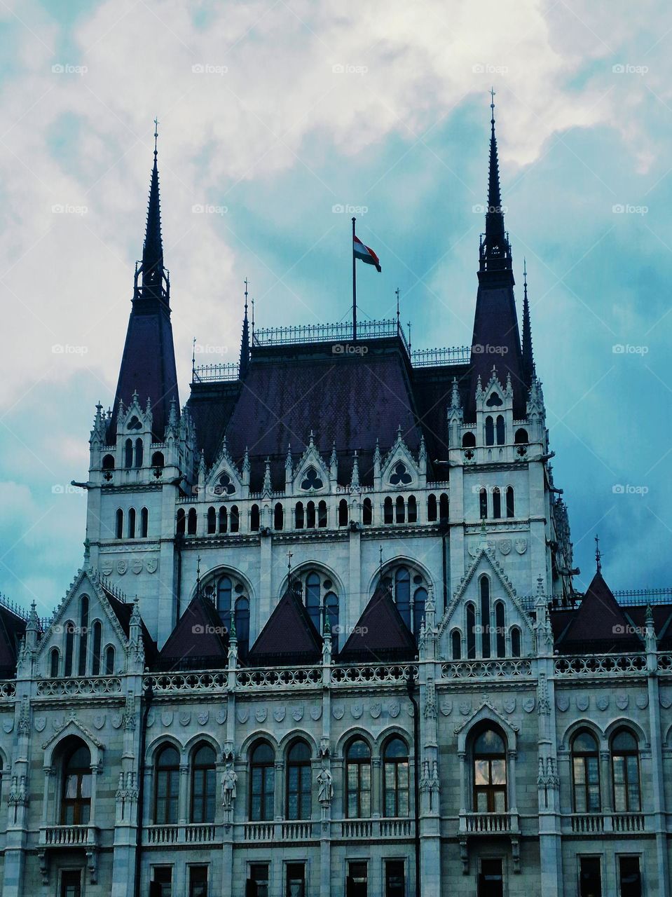 the Hungarian parliament in Budapest