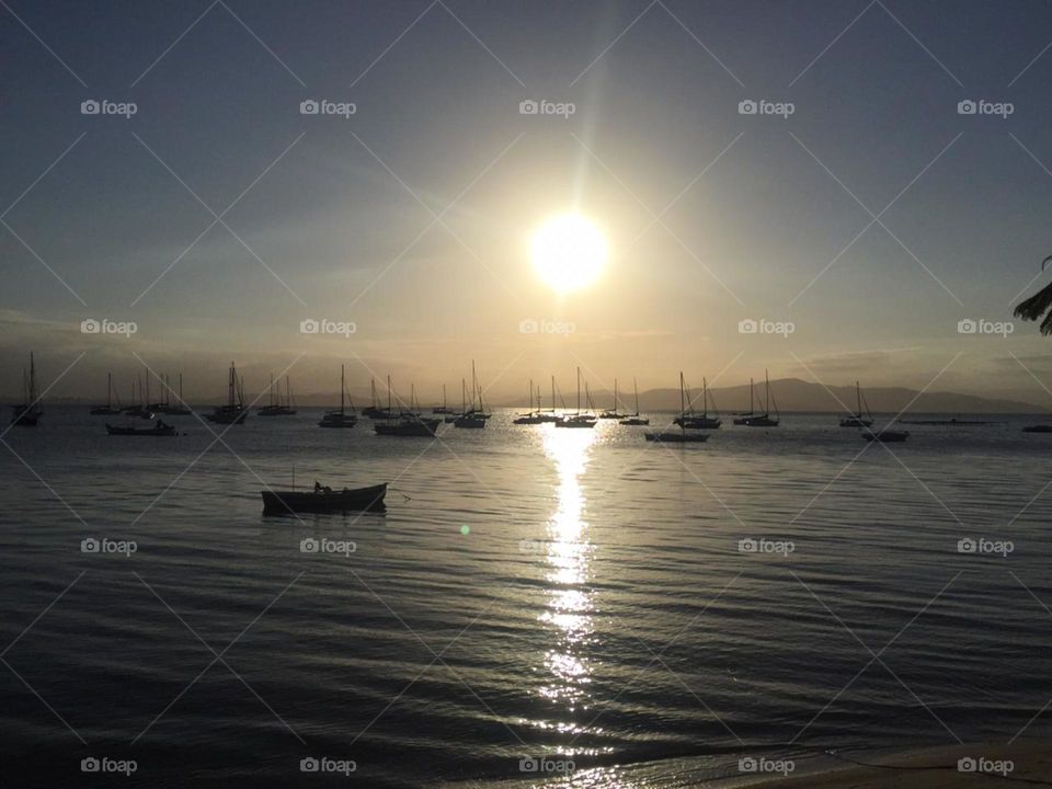 Uma foto muito bonita do entardecer em Florianópolis, Santa Catarina (Brasil). Clicado pela minha irmã Priscila!