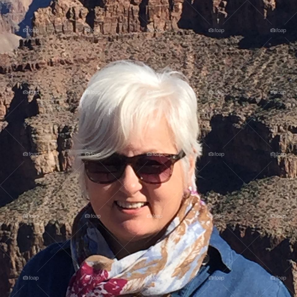 Portrait in front of the Grand Canyon 