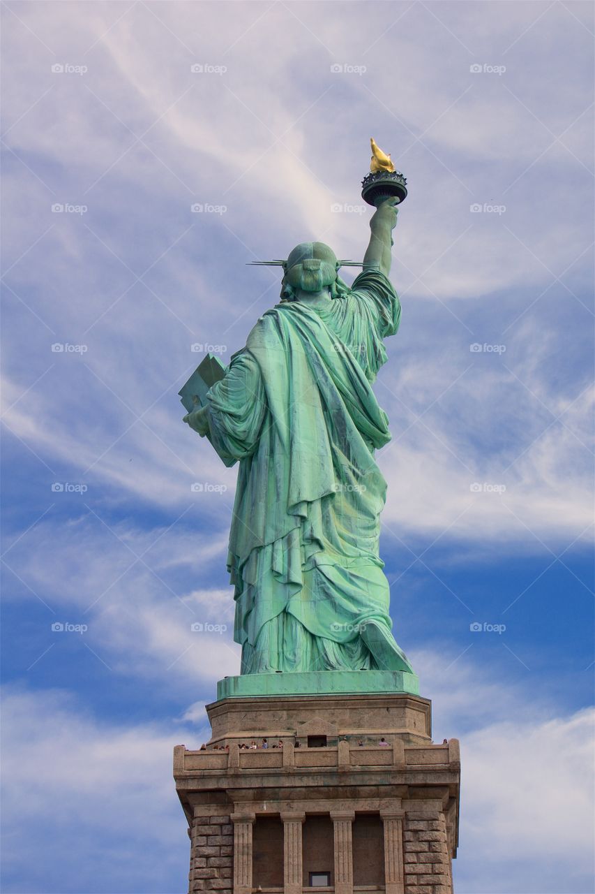 Behind the Statue of Liberty 