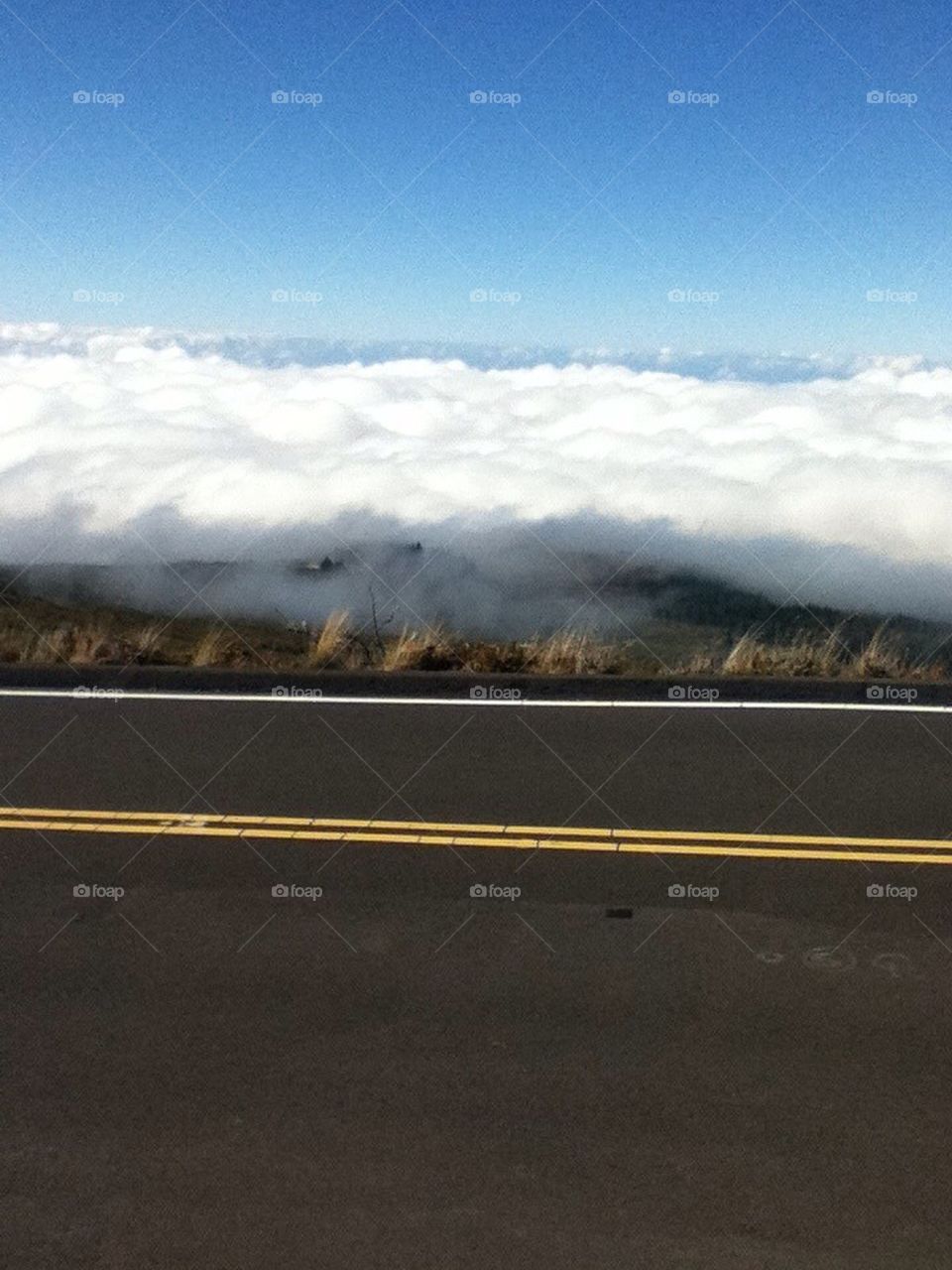 Driving above the clouds