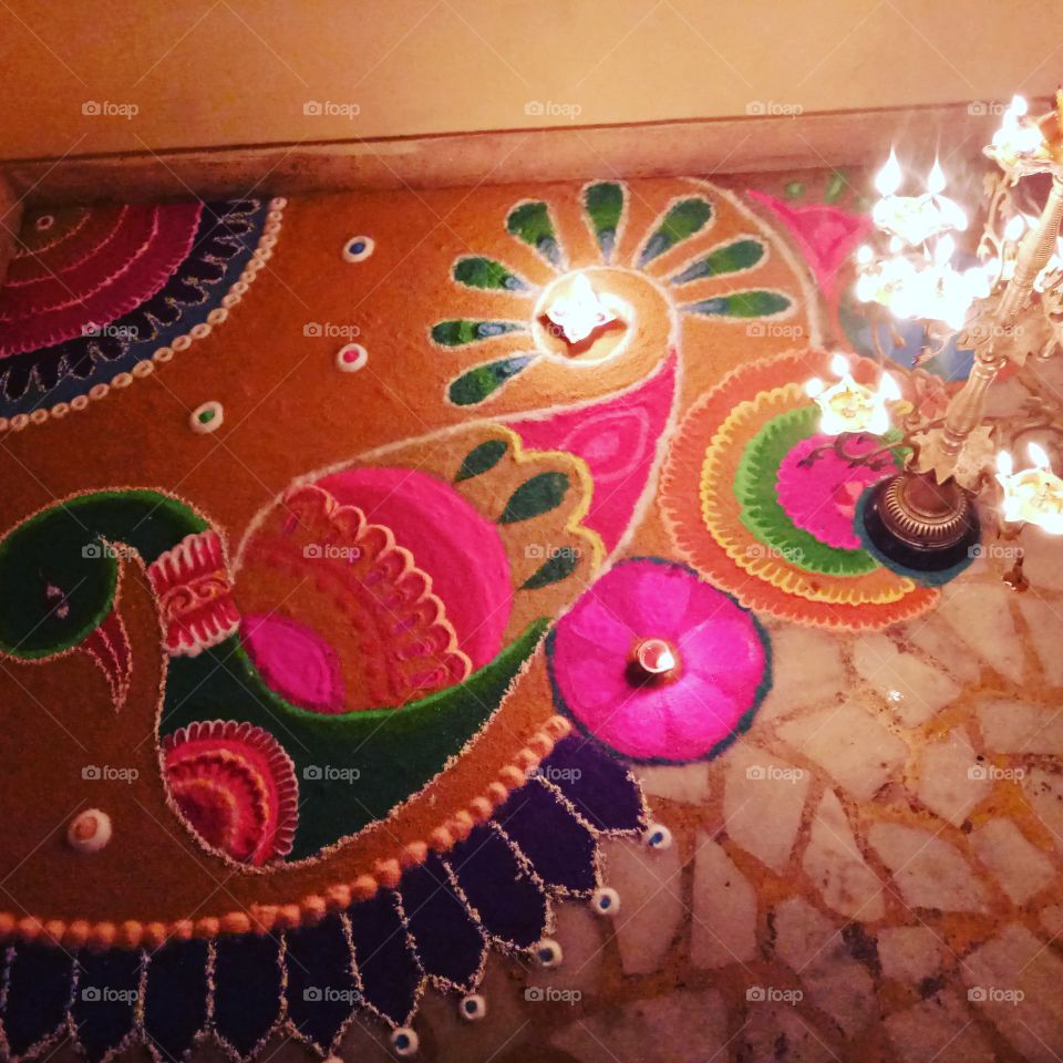 Diwali Colors with lights