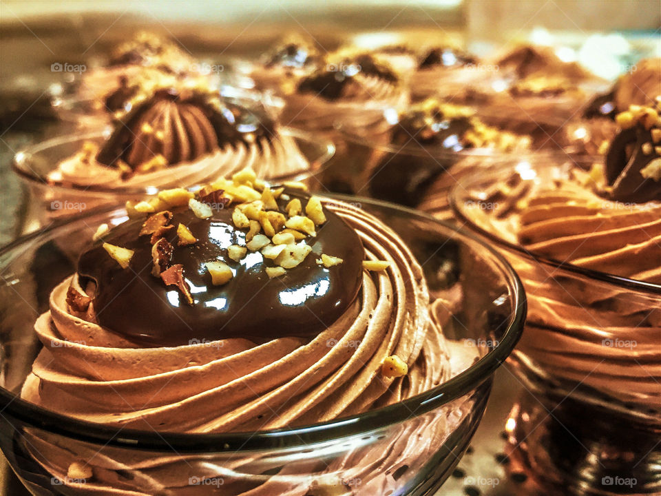 the chocolate mousse