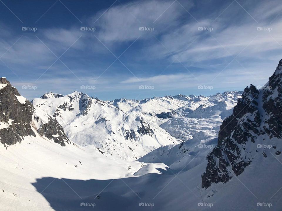 The austrian alps - view to the horizon