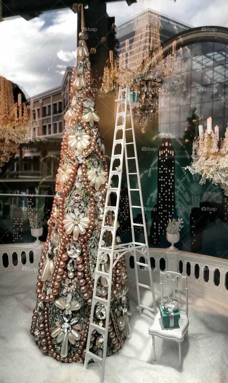 Tiffany's Christmas window display