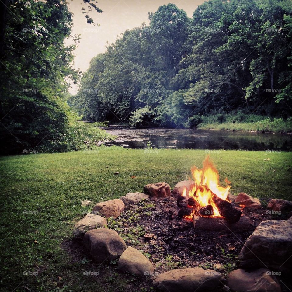 Riverside Campfire