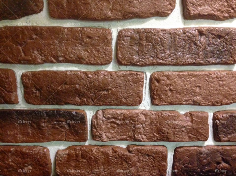 Brown bricks pattern 