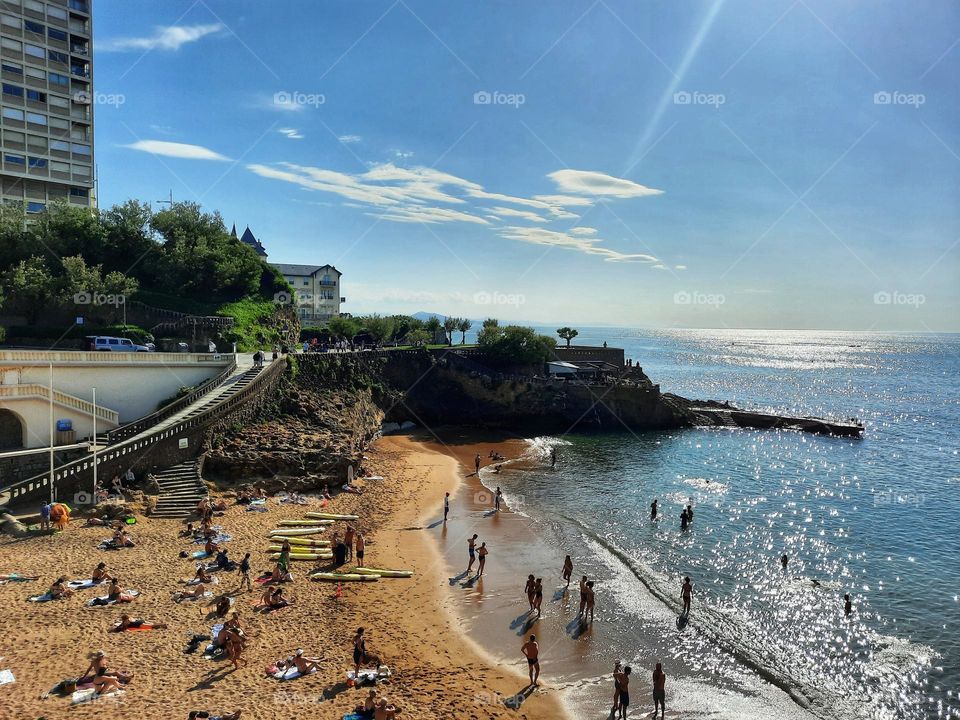 Summer in the city, Biarritz, France