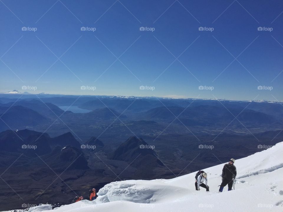 Climbing Volcán Villarrica in southern Chile 