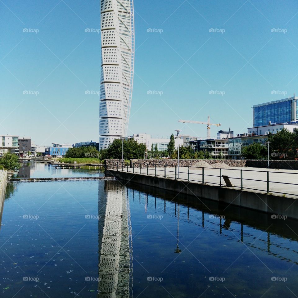 reflection. turning torso
