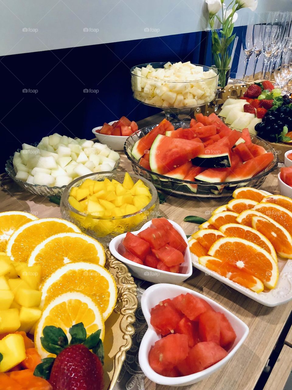 Brazilian Tropical fruits on the table