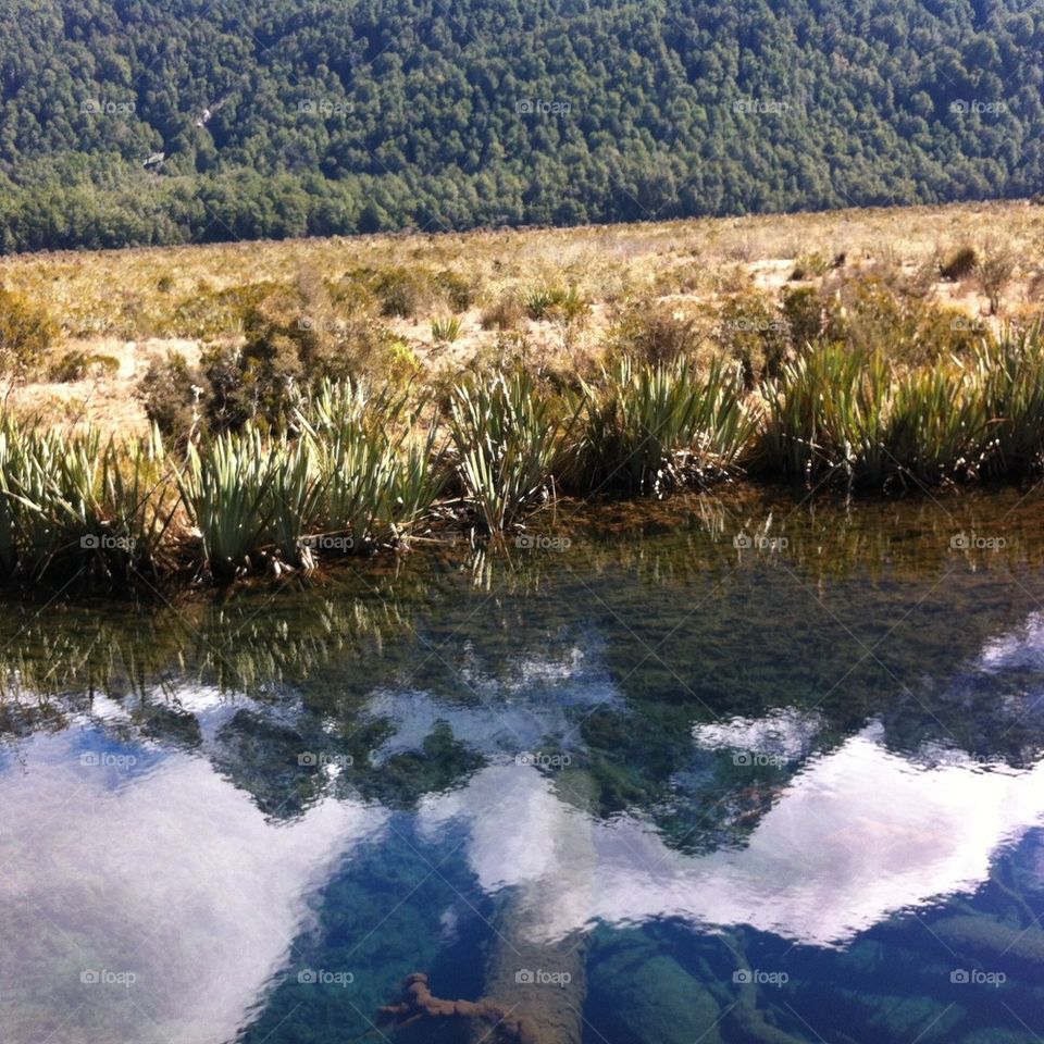 Reflection in mirror lakes