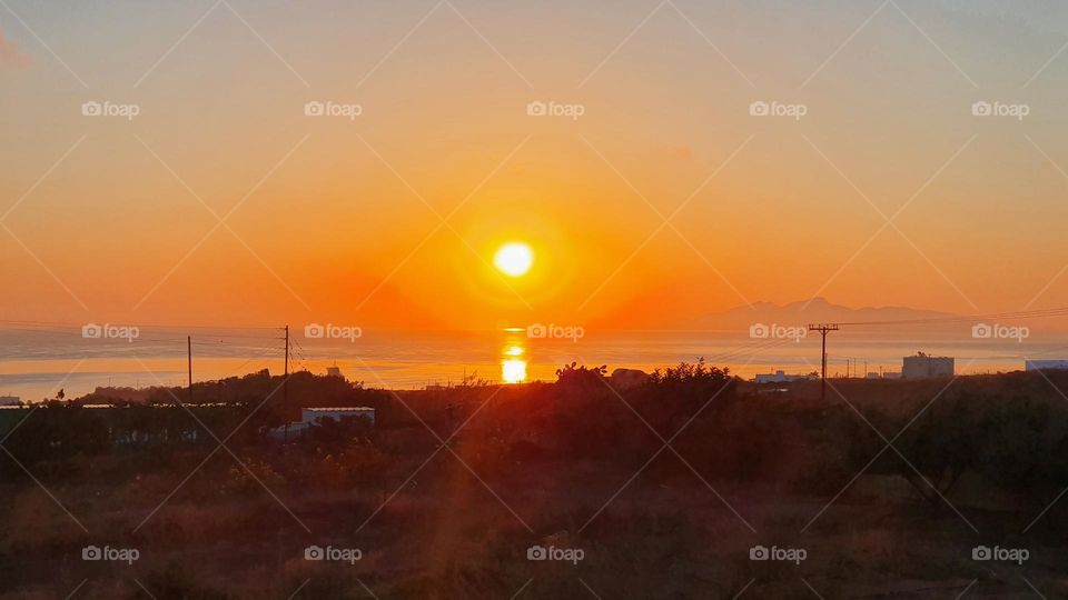 Sunrise in Santorini