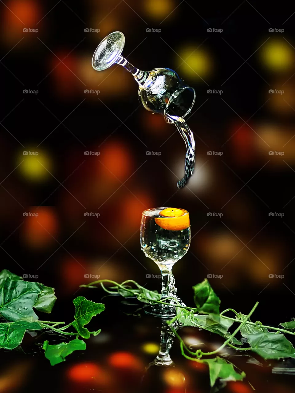 flying glass