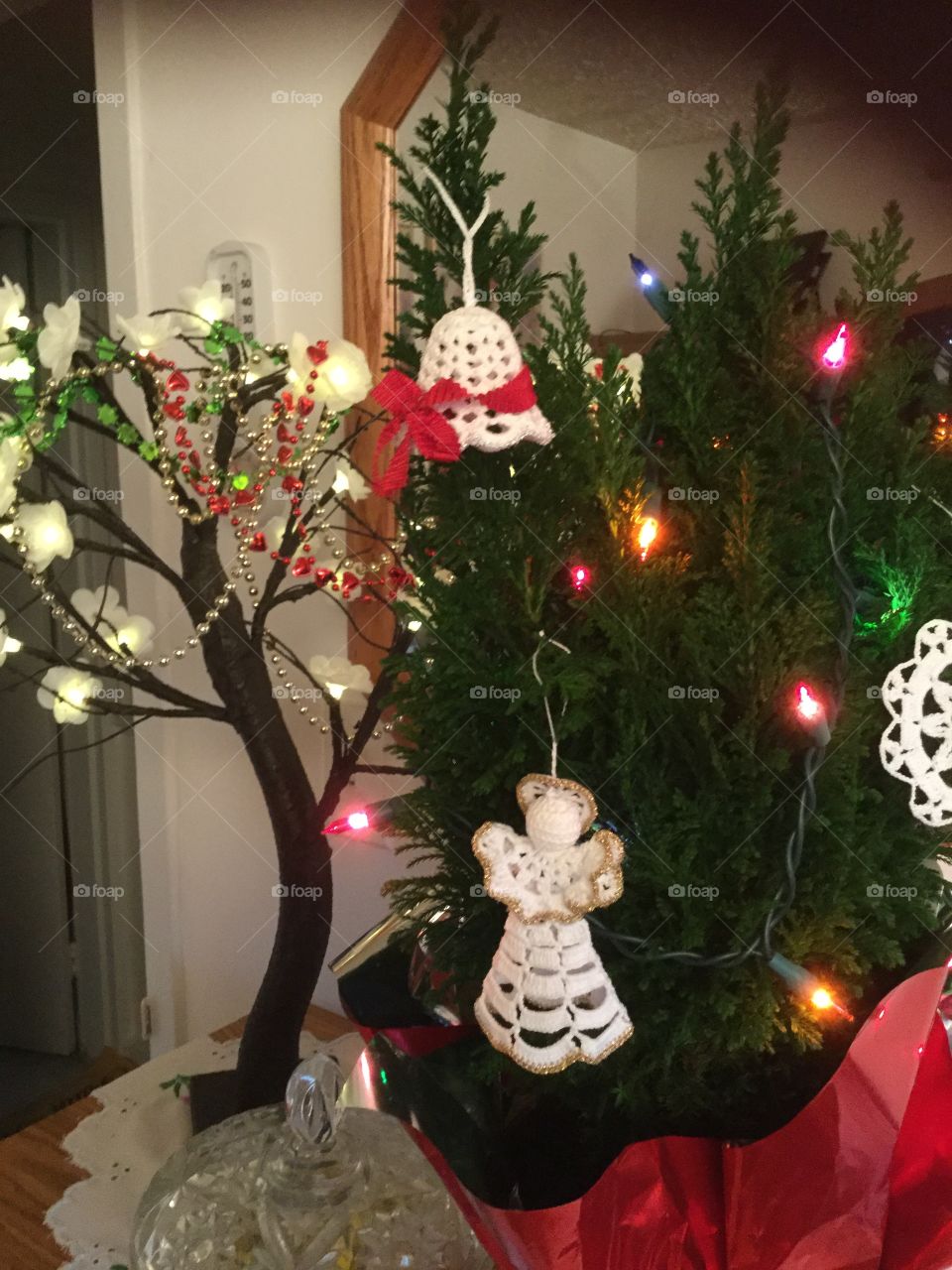 Pretty ornaments with lights 