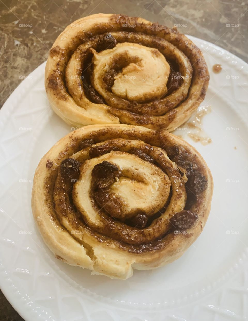 Homemade cinnamon buns 